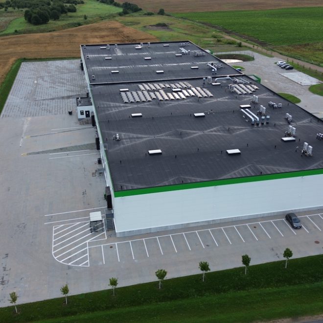 Administracinių patalpų vidaus apdailos darbai Logistikos pastate