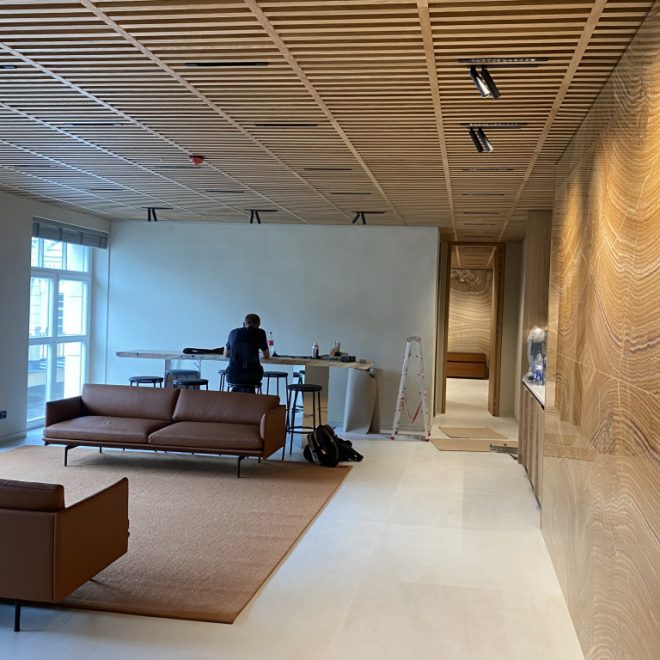 Vilniaus senamiestyje įkurto biuro patalpų apdaila